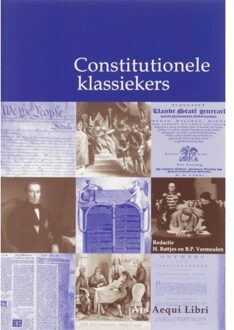 Constitutionele klassiekers - Boek Juridische Uitgeverij Ars Aequi (9069166615)