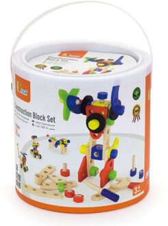 Constructiebouwset Hout 68-delig Multicolor