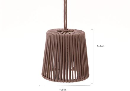Conta mini hanglamp led oplaadbaar dimbaar ø 14,5cm (h: 14,6cm) - Laagste prijsgarantie! Taupe