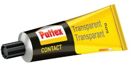 Contactlijm Pattex transparant tube 50gram op blister