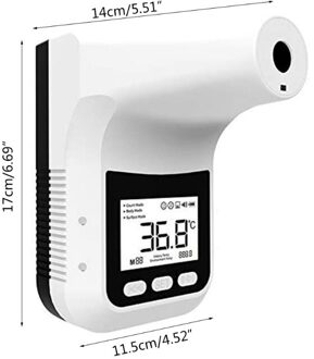 Contactloze Auto Voorhoofd Thermometer Lichaam Infrarood Lcd Temperatuur Meting