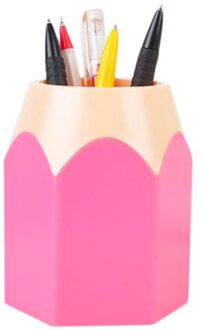 Container Kantoorbenodigdheden Borstelhouder Briefpapier Bureau Creatieve Pen Vaas Potlood Pot Make Tidy Schoolbenodigdheden d3 Roze