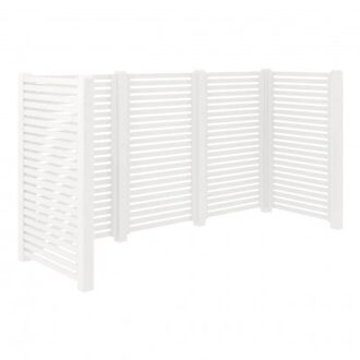 Containerscherm vuren - Tokyo zwart - 100 x 281 x 148 cm