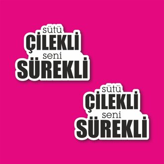 Continue Liefde Laptop En Telefoon Sticker-Decal Max.5cm 2'li Set