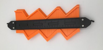 Contour Gauge Plastic Profiel Kopie Contour Meters Standaard Hout Markering Tool Betegelen Laminaat Tegels Gereedschap Profiel Meetinstrumenten oranje 5 inches