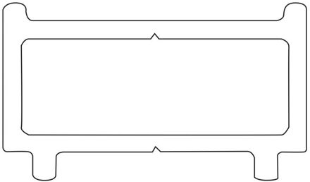 Contour Verbredingsprofiel 1cm Breed & 200cm Hoog Mat Wit