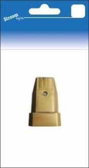 Contra zwakstroomstekker brons