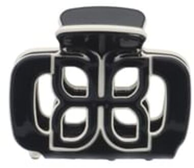 Contrast Cutout Hair Clip Black & White