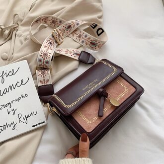 Contrast Kleur Lederen Crossbody Tassen Vrouwen Reizen Handtas Mode Eenvoudige Schouder Messenger Dames Cross Body Bag Rood