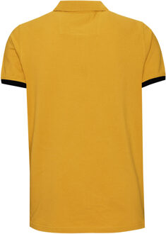 Contrast Polo Piqué Shirt Normale Pasvorm Camel - 2XL