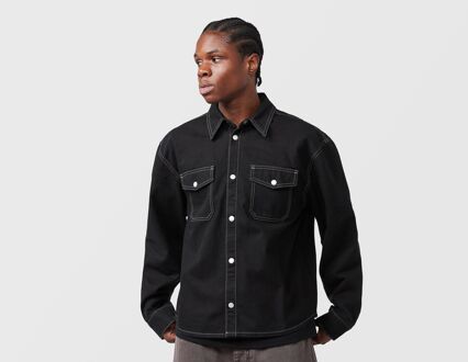 Contrast Shirt, zwart - L