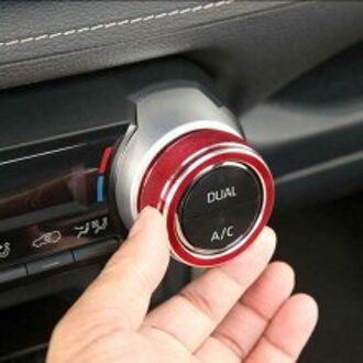 Controle Trim Decoratie Trim Voor Toyota RAV4 -20 2Pcs Ac Schakelaar Console Frame Trim Rood