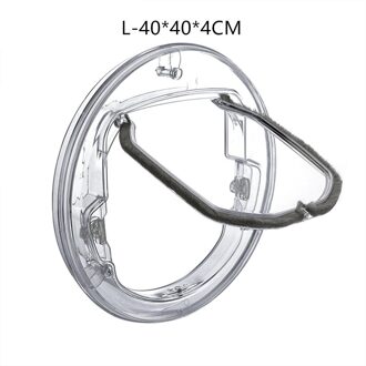 Controleerbaar Twee-weg Toegang Hond Deur Kat Deur Huisdier Deur Ronde Plastic Kat Deur Hond Deur Kruipen Gat Huishoudelijke dierbenodigdheden L-transparant