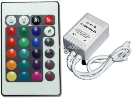 Controller Led Strip Ir Remote Controller Rgb 4 Set/partij Rgb Controler 12V 10M Dc 144 Gemeenschappelijke Anode/kathode Optioneel 24key Pvc 72
