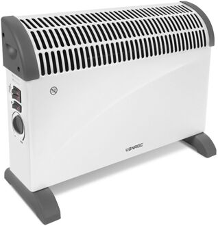 Convectorkachel - 750W/1250W/2000W - Wit Met ingebouwde radiator ventilator