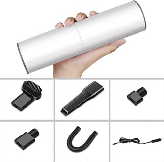 Convenie Draagbare Auto Stofzuiger Handheld Auto Vacuüm 120W Hoge Zuigkracht Voor Huis Of Auto Schoonmaken Nat Droog Mini stofzuiger wit