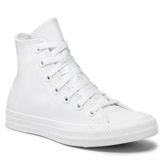 Converse All Stars Leather Hoog 1T406 Wit-39.5