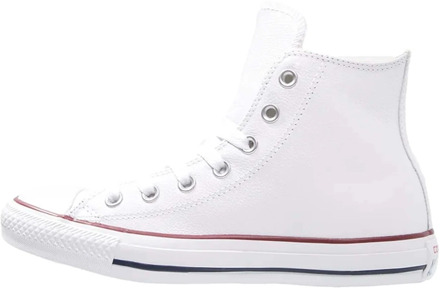 Converse Chuck Taylor All Star Hi Leather 132169C, Mannen, Wit, Sneakers maat: 43 EU