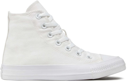 Converse Chuck Taylor All Star Sneakers Hoog Unisex - White Monochrome - Maat 44