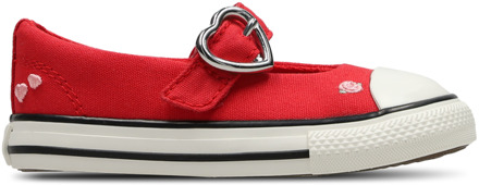 Converse Ctas Dainty Mary Jane Low Babyschoenen - Rood - Maat 25 - Canvas Red