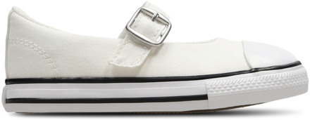 Converse Ctas Dainty Mary Jane Low Babyschoenen - Wit - Maat 24 - Canvas White