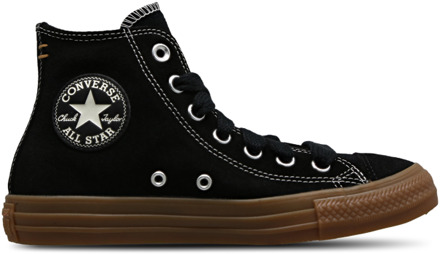 Converse Ctas High Sneakers Dames - Zwart - Maat 39 - Suède Black