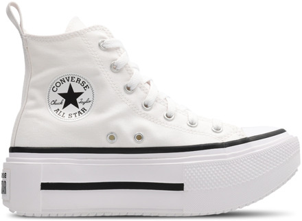 Converse Ctas Lift Double Stack Kindersneakers - Wit - Maat 36 - Canvas White