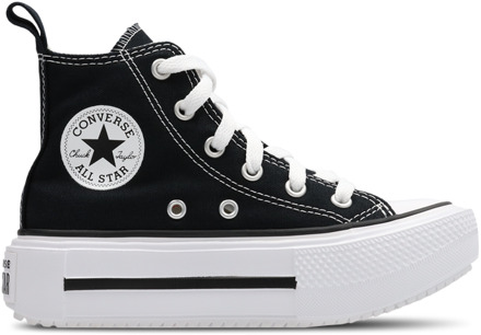 Converse Ctas Lift Double Stack Peuterschoenen - Zwart - Maat 33.5 - Canvas Black