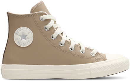 Converse Ctas Lift Hi Kindersneakers - Beige - Maat 40 - Leer
