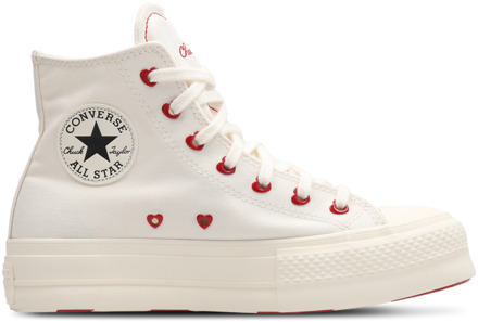 Converse Ctas Lift Hi Sneakers Dames - Wit - Maat 37.5 - Canvas White
