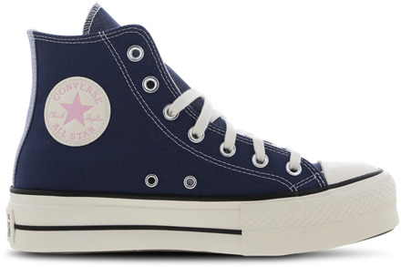 Converse Ctas Lift Platform High Sneakers Dames - Blauw - Maat 36 - Textil, Synthetisch Blue