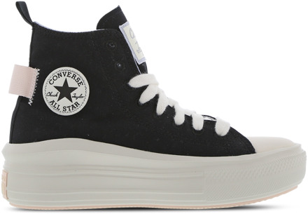 Converse Ctas Move Platform High Kindersneakers - Zwart - Maat 39 - Leer Black