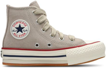 Converse Ctas Move Platform High Peuterschoenen - Beige - Maat 31 - Leer, Textil