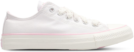 Converse Ctas Ox Bubble Gum Kindersneakers - Wit - Maat 40 - Canvas White