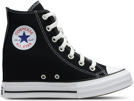 Converse Ctas Wedge Sneakers Dames - Zwart - Maat 38 - Canvas Black