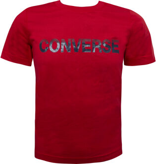 Converse Glans Kinderen Rood T-Shirt - maat