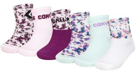 Converse Set van 6 sokken Camouflage roze Roze/lichtroze - van 12 - 24 maanden