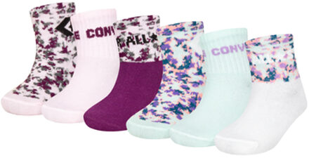 Converse Set van 6 sokken Camouflage roze Roze/lichtroze