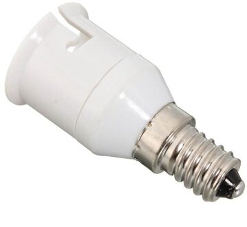 Conversie Lamphouder Converter Adapter E14 Naar B22 Lampvoet Socket LED Gloeilamp Lampvoeten 220-230 V wit