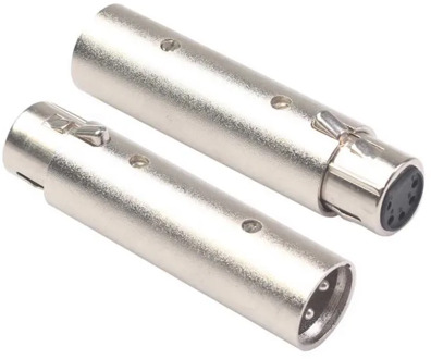 Converter 3 Pin XLR Male To 5 Pin XLR Female Connector Adapter For Camcorder DMX Signal Light New