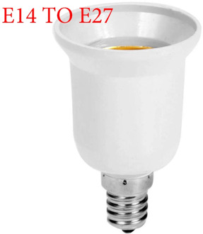 Converter E14 TO E27 Adapter Conversion Socket Fireproof Socket Lamp Holder High Quality Material Fireproof Socket Adapter