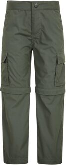 Convertibele Actieve Broek voor kinderen/Kinderen (Kaki Groen) - 7-8J / 122-128cm