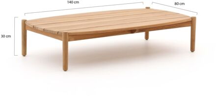 Convivia lounge tuintafel 140x80x30cm - Laagste prijsgarantie! Bruin