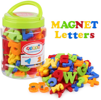 Coogam Magnetic Letters Numbers Alphabet Fridge Magnets Plastic ABC 123 Spelling Counting Educational Toy Set for Preschool Kids
