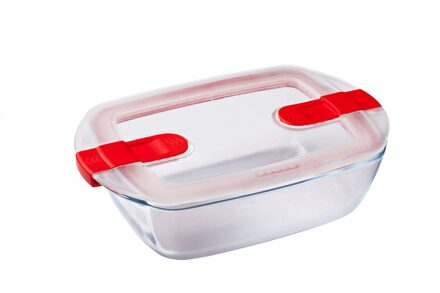 Cook & Heat Voedelcontainer Rechthoek met Deksel 23 x 15cm Transparant