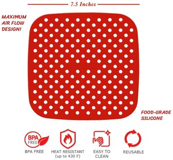 Cook Kitchen Tools Gadgets Kookgerei Herbruikbare Lucht Friteuse Voering Antislip Siliconen Pad Lucht Friteuse Leveranties Lucht Friteuse accessoires