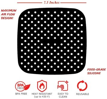 Cook Kitchen Tools Gadgets Kookgerei Herbruikbare Lucht Friteuse Voering Antislip Siliconen Pad Lucht Friteuse Leveranties Lucht Friteuse accessoires