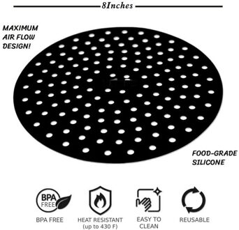 Cook Kitchen Tools Gadgets Kookgerei Herbruikbare Lucht Friteuse Voering Antislip Siliconen Pad Lucht Friteuse Leveranties Lucht Friteuse accessoires