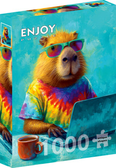 Cool Capybara Puzzel (1000 stukjes)
