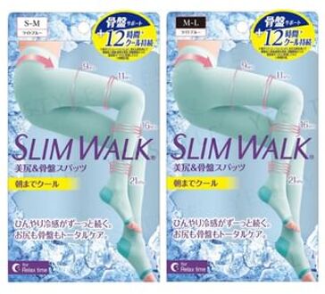 Cool Compression Open-Toe Tights For Relax Time 1 pair - Turquoise Blue - S-M